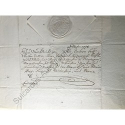 München, 7. Januar 1734 - Brief mit eigenhändiger Unterschrift