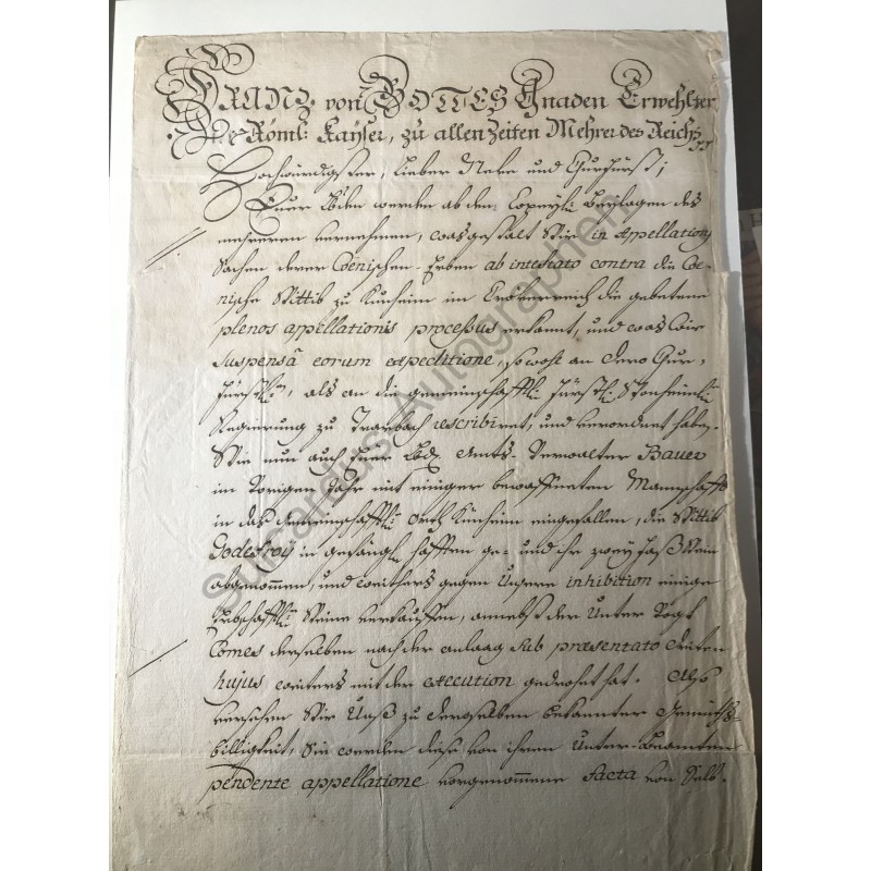 Wien, 24. Juli 1747 - Brief mit eigenhändiger Unterschrift