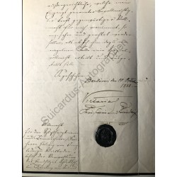 Berlin, 10. Oktober 1888 - Urkunde mit eigenhändiger Unterschrift