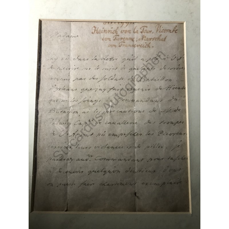 Aschaffenburg, 19.08.1673 - Brief mit eigenhändiger Unterschrift