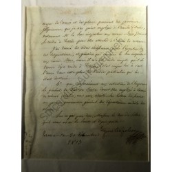 Verona, 30. Dezember 1813 - Brief mit eigenhändiger Unterschrift