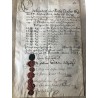 Dresden, 21. Dezember 1734 - Urkunde über den Erhalt von 64 Fässern Bier