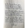 ca. 1950 - Eigenhändiges Gedicht und Aquarell