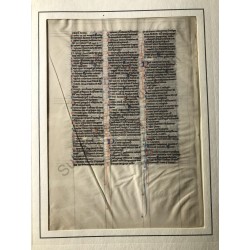 um 1280 - Hebräisches Namensregister aus einer Biblia Latina, Nordfrankreich