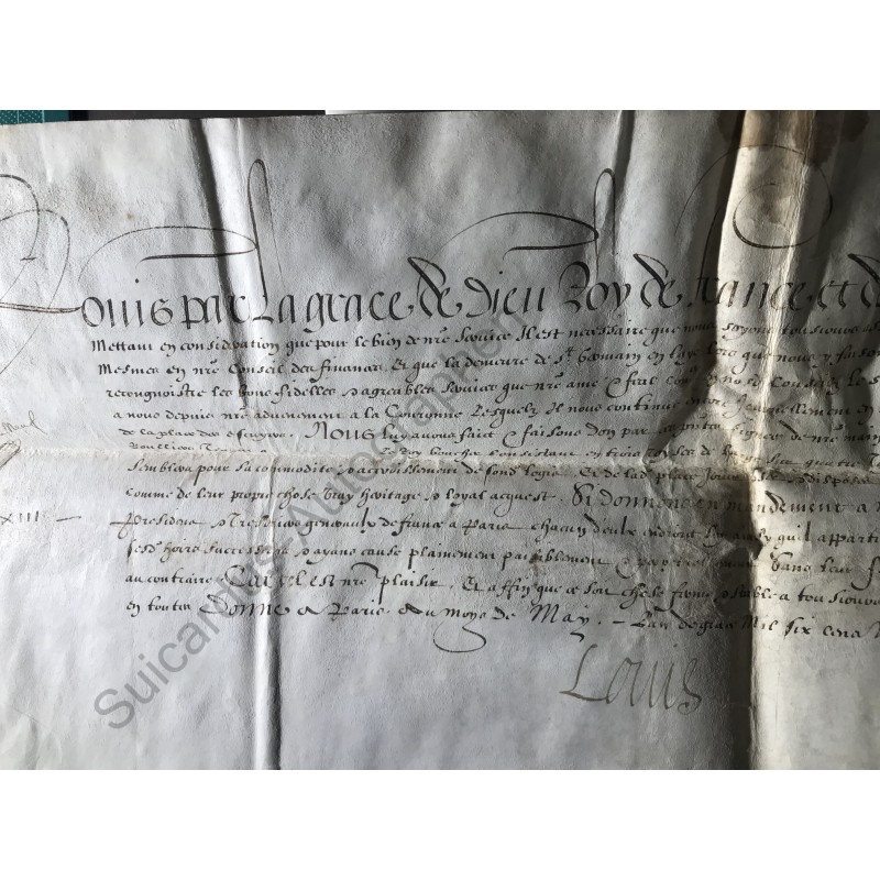 Mai 1620 - Urkunde mit eigenhändiger Unterschrift