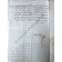 Würzburg, 9. Oktober 1624 - Brief mit eigenhändiger Unterschrift