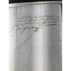 Mainz, 7. April 1666 - Brief mit eigenhändiger Unterschrift