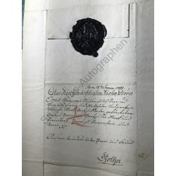 Erfurt, 9. Januar 1801 - Brief mit eigenhändiger Unterschrift