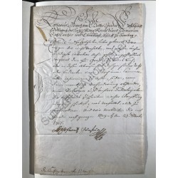 Mainz, 23. März 1716 - Brief mit eigenhändiger Unterschrift