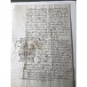 Aschaffenburg, 13. 01.1640 - Notariatsurkunde mit Unterschrift des Stadtschultheißen