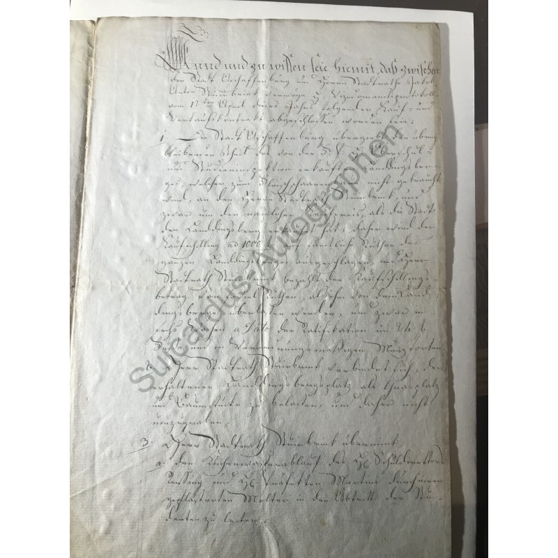 Aschaffenburg, 20. Mai 1808 - Notariatsurkunde