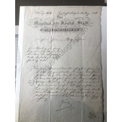 Aschaffenburg 1819-1854 - 14 amtliche Schriftstücke