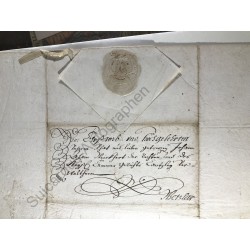 Aschaffenburg, 10.12.1692 - Brief mit eigenhändiger Unterschrift