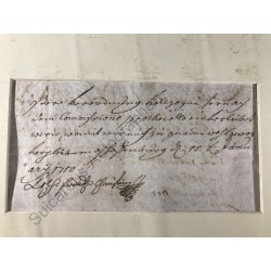 Aschaffenburg, 15. 01.1710 - Brief mit eigenhändiger Unterschrift
