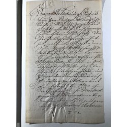 Mainz, 3. November 1742 - Urkunde mit eigenhändiger Unterschrift
