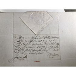 Mainz, 7. Dezember 1775 - Brief mit eigenhändiger Unterschrift