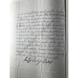 Mainz, 21. Januar 1782 - Brief mit eigenhändiger Unterschrift
