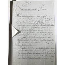 Mainz, 21. Januar 1782 - Brief mit eigenhändiger Unterschrift