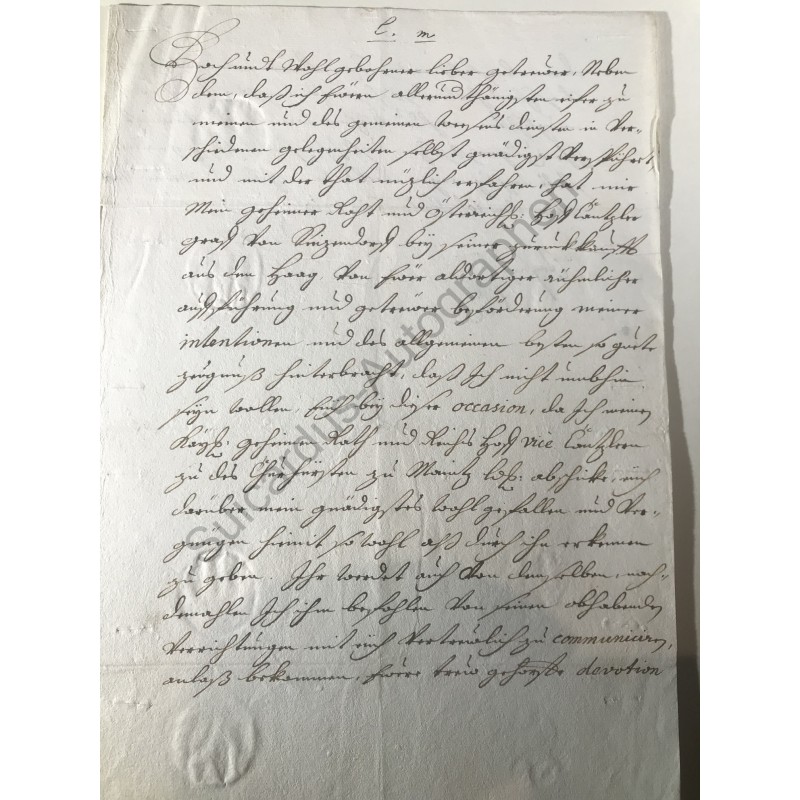 Wien, 10. September 1710 - Dankesbrief mit eigenhändiger Unterschrift