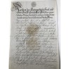 Mainz, 16. Dezember 1775 - Urkunde mit eigenhändiger Unterschrift