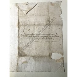 Würzburg, 6. Mai 1515 - Schreiben mit eigenhändiger Unterschrift