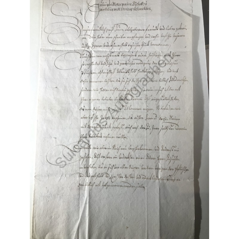 Würzburg, 29. Oktober 1613 - Schreiben mit eigenhändiger Unterschriftu Castell, Würzburg | 29.10.1613