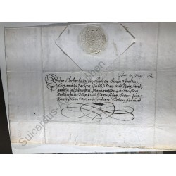 Würzburg, 14. Mai 1672 - Brief mit eigenhändiger Unterschrift