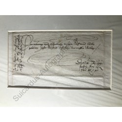 Aschaffenburg, 14.10.1595 - Brief mit eigenhändiger Unterschrift