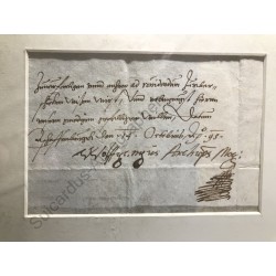 Aschaffenburg, 14.10.1595 - Brief mit eigenhändiger Unterschrift