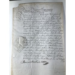 Mainz, 26. März 1677 - Brief mit eigenhändiger Unterschrift