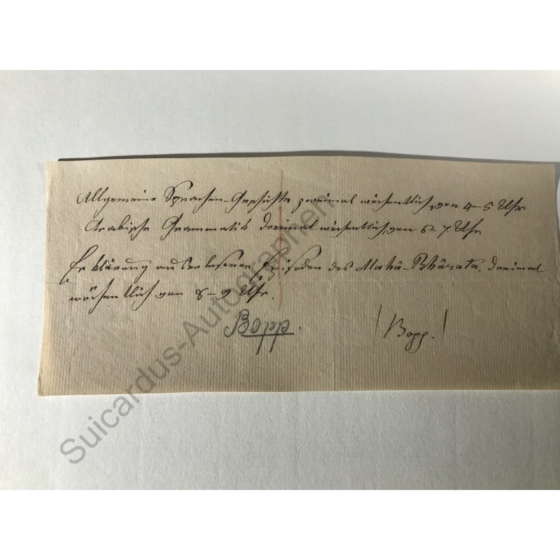 1835-1865 - Vier eigenhändige Schriftstücke