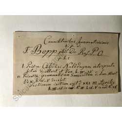 1835-1865 - Vier eigenhändige Schriftstücke