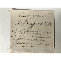 1835-1865 - Vier eigenhändige Schriftstücke