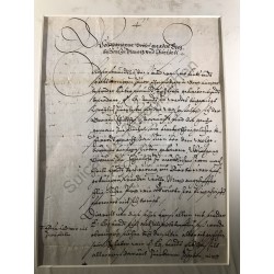Aschaffenburg, 24.12.1596 - Brief mit eigenhändiger Unterschrift