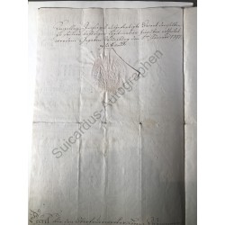 Würzburg, 1. Januar 1797 - Beförderungsurkunde mit eigenhändiger Unterschrift