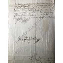 Wien, 23. Oktober 1770 - Brief mit eigenhändiger Unterschrift