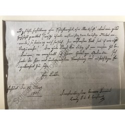 Erfurt, 22. März 1801 - Eigenhändiger Brief mit Unterschrift