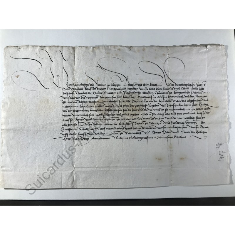 Mainz, 29. Juni 1487 - Geleitbrief für Abgeordnete