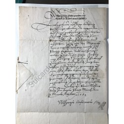 Mainz, 8. Mai 1583 - Brief mit eigenhändiger Unterschrift
