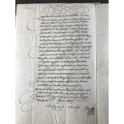 Mainz, 27. April 1595 - Brief mit eigenhändiger Unterschrift