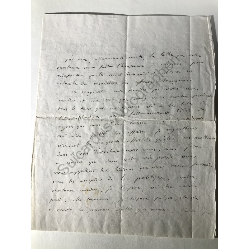 Paris, 17. Dezember 1807 - Brief mit eigenhändiger Unterschrift