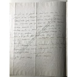 Paris, 17. Dezember 1807 - Brief mit eigenhändiger Unterschrift