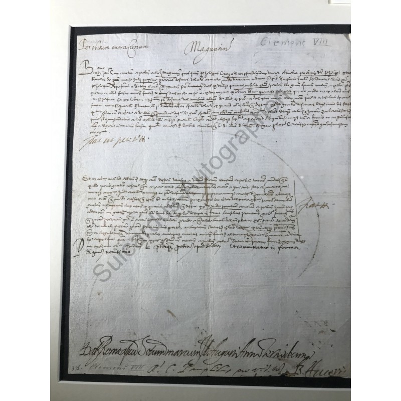 Rom, 13.08.1604 - Motu propio mit eigenhändigen Vermerken