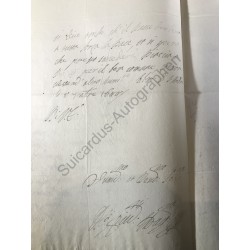 Campo a S. Andre 8. September 1644 - Brief mit eigenhändiger Unterschrift