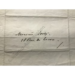 Paris um 1850 - Brief mit eigenhändiger Unterschrift