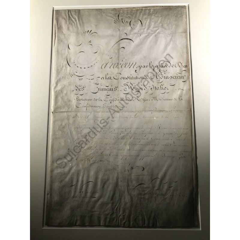 Paris, 20. März 1810 Brief mit eigenhändiger Unterschrift