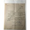 Kent, Oktober 1950, Schreiben mit eigenhändiger Unterschrift