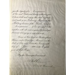 Urkunde vom 26. Juni 1908 mit eigenhändiger Unterschrift