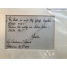 Göttingen, 21. Februar 1909 - eigenhändiges 'Albumblatt'