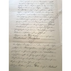 Wiesbaden, 18. Mai 1908 - Ernennungsurkunde mit eigenhändiger Unterschrift